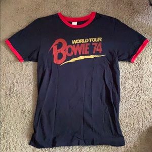David Bowie world tour tee